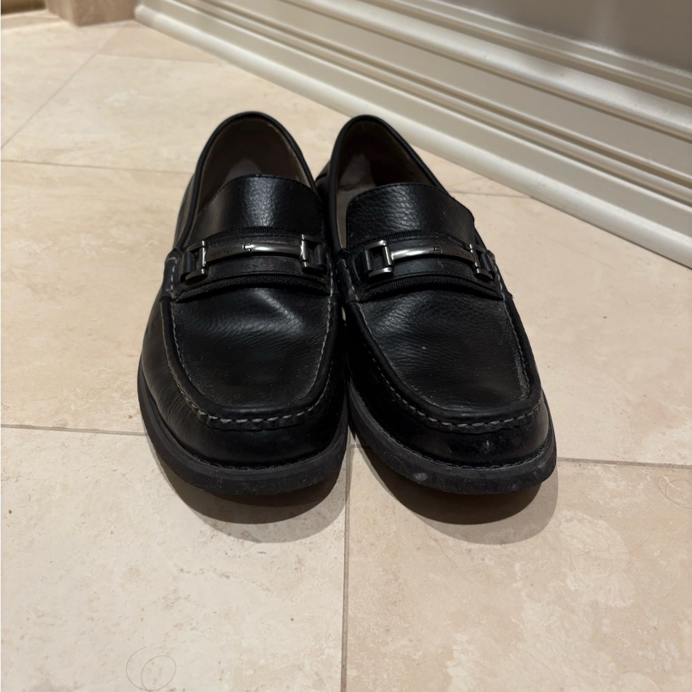 Calvin Klein Black Leather Loafers